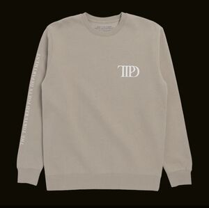 Taylor Swift The Tourtured Poets Department Beige Crewneck